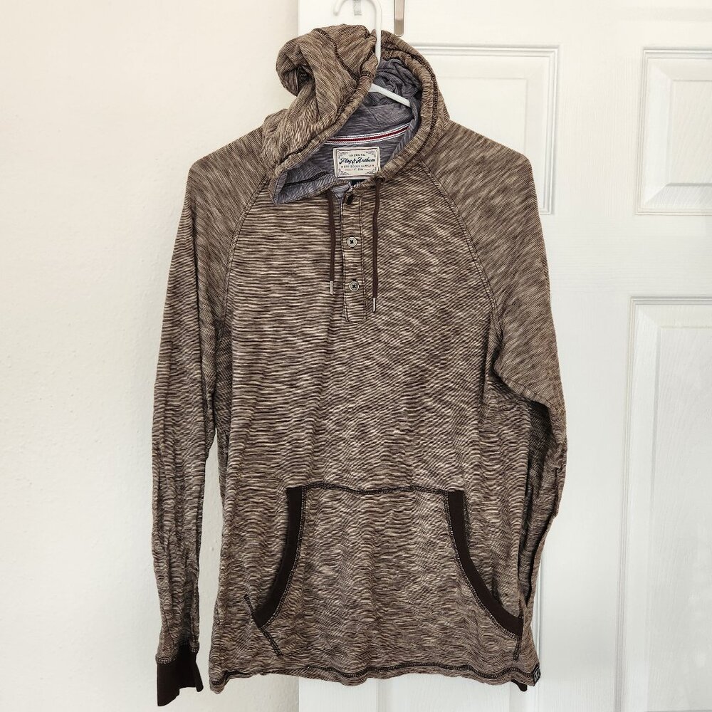 Flag & Anthem 100% Cotton Floydale Hooded Henley, M